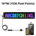 Smart Bluetooth Strip LED Module Panel Pixels Matrix Display Programmable Car Advertising Light Scrolling Text Animation Pattern. 