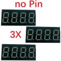 3 Pcs 4 Digital UART TTL232 Serial Port 7Seg LED Digital Display Ascii code Text Display Module Arduino Raspberry Pi DIY. 