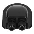 Solar Entry Housing Cable Junction Box Waterproof Solar Panel Double Wire Cable Entry Gland Box for External Power Wiring. 
