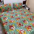 queen size bedsheet (6×5 feet) with 2 pillowcase (22×17 inches). 