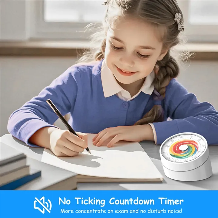 JAERBEE Visual Classroom Timer for Kids - Desk 60 Minutes Countdown for ...