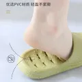 【WEJA】Cut Out Indoor Slippers Men's Summer Non-Slip Leaking Quick-Drying Couple Bathroom Bath Shit Feeling Flats Slippers Women. 