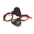 1pcs 9 Volt Box Pack Power Toggle Black 9v Holder I/t Type Clips Connector Buckle With On/off Switch Dc5.5 Plug. 