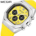 MEGIR Brand Fashion Business Sports Chronograph Quartz Men's Watch. 
