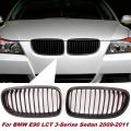 Matte Black Front Center Sport Grille Grill For BMW E90 E91 323i 328i 330i. 