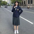Business Attire Summer Suit British College Style Korean Style Long Sleeve Suit Long Dress Sports Meeting High School Student Graduation School Uniform. 