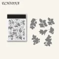 Pocket Stamp Flower Embossing Metal Dies Silicone Stamps Set for Diy Card Making Scrapbooking 3d Floral Designs Southeast Asian Buyer's Choice Clear Stamp. 
