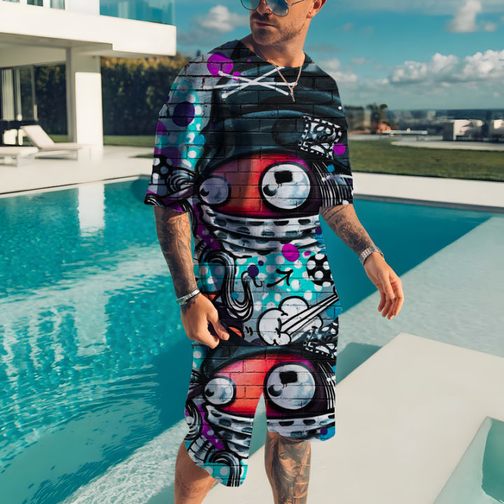 Summer%20New%20Fashion%202%20Piece%20Activewear%20Men%20Oversized%20Clothes%20Vintage%20Beach%20Style%203D%20Print%20T%20Shirts%20Men%20Suits%20T%20Shirt%20Shorts%20-%20Image%204