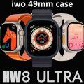 HW8 Ultra Series 8 Smart Watch 2.02 Inches Curved Full Touch Screen Smartwatch Bluetooth Call Blood Pressure Watches With NFC Function Magnetic Wireless Charging. 