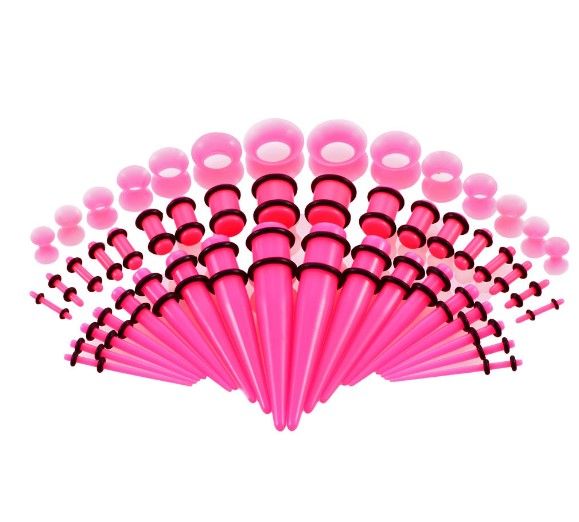 Yfashion Fancyqube Ear Stretching Kit 50Pieces Ear Gauges Expander