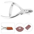 Steel Handheld Puncher ID Card Photo Badge Hole Punching Tool Leather Craft Punches DIY Hand Tools. 