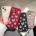 UCUC for Samsung A15 4G / A15 5G Back Cover Crystal Butterfly Ladder Camera Soft Rubber Protection Phone Case. 