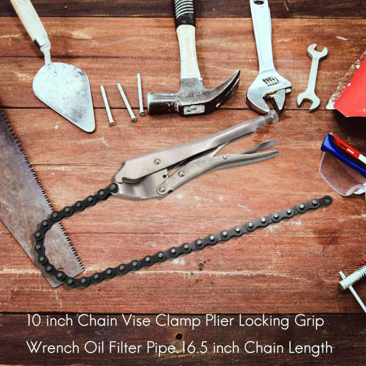 10%20inch%20Chain%20Vise%20Clamp%20Plier%20Locking%20Grip%20Wrench%20Oil%20Filter%20Pipe%2016.5%20inch%20Chain%20Length%20-%20Image%204