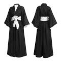 Anime Bleach Kurosaki Ichigo Cosplay Tensa Zangetsu Costumes Die Pa Soul Society Shinigami Kimono Set Mugetsu. 