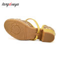 Girls Princess Shoes Sequined latin dance shoes for kids girl low heels 3cm Party Dress Wedding sandals butterfly Salsa Dance Sh. 