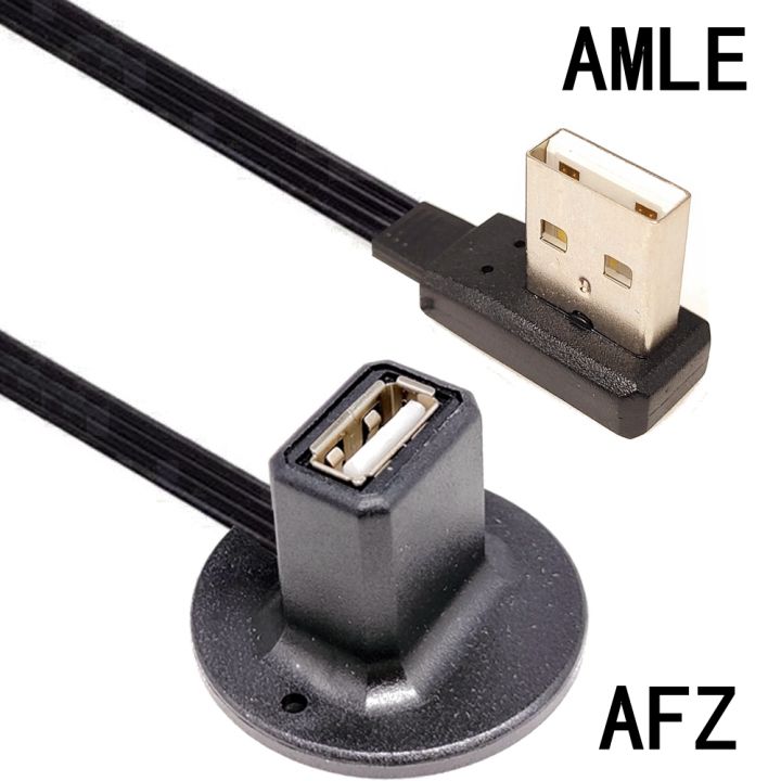 1m Desk Usb 2.0 Type A Plug To Socket Extension Data Charging Cable With Stand Base Shielded 20cm 30cm 50cm