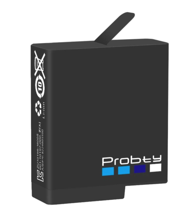 Probty GoPro Hero 8 7 6 5 Compatible 1680 mAh and Lithium Battery with Free Battery Moisture Proof Box