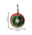 Chalk My Theme Wooden 3D Tessel and Snow Flake Tree, Door, or Wall Hanging For Halloween and Christmas Decorations | Christmas Ornaments For Gift, Home, Cafe, School, Hotel, and Restaurant SAM. 