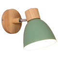 Nordic Modern Minimalist LED Wall Lamp Iron Decorative Lights for Bedroom Bedsides Aisle Restaurant Indoors Illumination Green. 