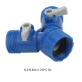 【ZOSR】Y-Shaped Connector Corrosion-resistant High-strength Acid-proof Y-Shaped Hose Connector Two-way Valve Distribution Interface for Garden Courtyard. 