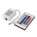 12V 5050 RGB LED Strip Controller box with 24 Key IR Remote Control 5m 2835, Light Control. 