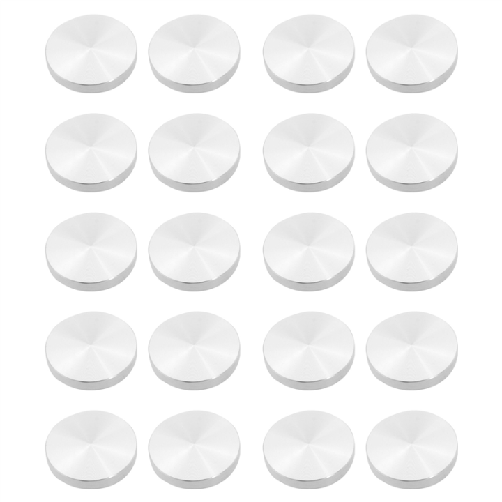 20X Glass Plate Adapter Table Leg, Aluminum, Round, 50x8mm, Silver ...