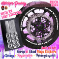 [SD] Holographic Mags Sticker for Honda Click [With Free Stickers]. 