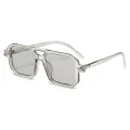 【Hot demand】Retro Double Bridge Women's Sunglasses Fashion Leopard Sun Glasses Trendy Street Wear Shades Men's Shades UV400 Eyewear. 