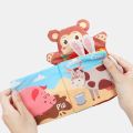 Hand Puppet Fabric Books Newborn Baby Educational Cloth Book Kids Early Learning Develop Cognize Reading Puzzle Book Toys игрушк. 