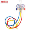 KOGEEK Refrigerant Manifold Gauge Set Air Conditioning Tools with Hose and Hook for R12 R22 R404A R134A. 