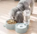 Animal Bowls Pet Bowls Pet Bowl Anti Tipping Automatic Drinker Non Wet Mouth Stainless Steel Double Bowl Cat Food Bowl Cat Bowl Dog Bowl Dog Bowl. 