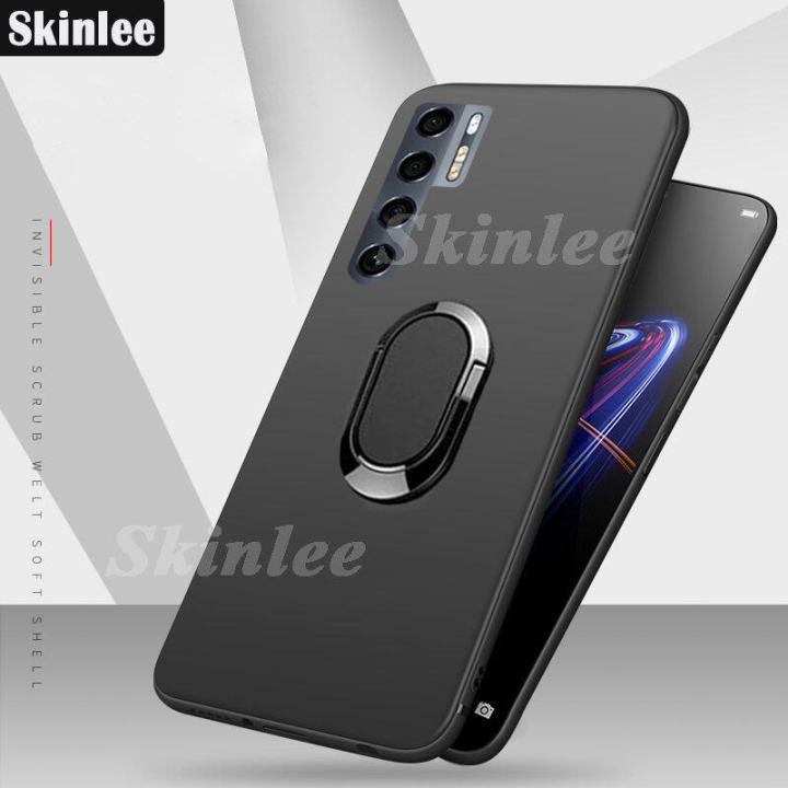 Phone Case TCL20 Pro 5G Back Cover Magnetic Cases Holder Stand Casing Bracket Finger Ring Cover for TCL 20 Pro Cover Cases