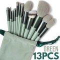 13 Pieces Makeup Brush Set Eye Shadow Foundation Women Cosmetic Brush Beauty Soft Makeup Tools With Bag. 