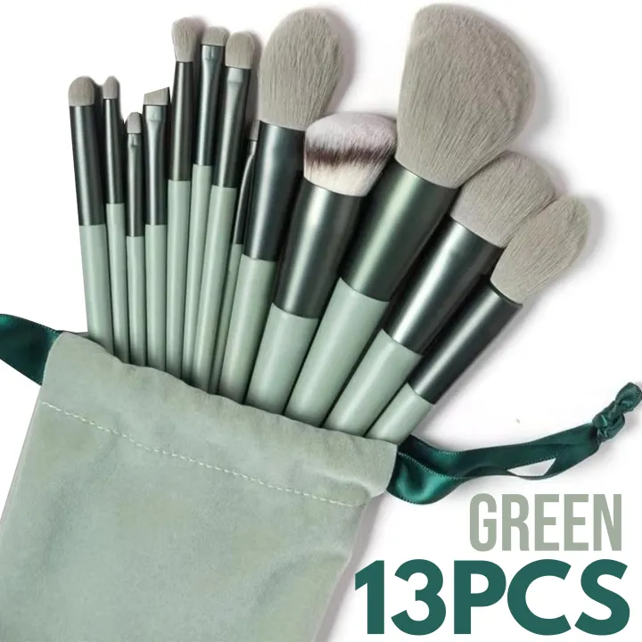 13%20Pieces%20Makeup%20Brush%20Set%20Eye%20Shadow%20Foundation%20Women%20Cosmetic%20Brush%20Beauty%20Soft%20Makeup%20Tools%20With%20Bag%20-%20Image%209