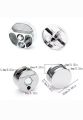 4PCS Zinc Alloy Mirror Clip Wall-Mount Bathroom Glass Clips Mirrors Supporting Sheet Frameless Bracket With Nails For 3-5mm Thick Mirror. 