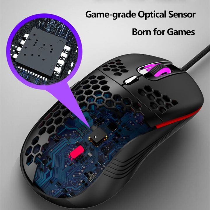 USB%20Wired%20Gaming%20Mouse%20RGB%20Backlit%20with%206%20Buttons%207200DPI%20Honeycomb%20Mouse%20for%20Laptop%20Computer%20-%20Image%204