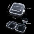 50Packs Small Clear Plastic Storage Containers,Mixed Empty Mini. 