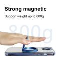 Magnetic Phone Stand Holder For iPhone 14/13/12 Series For Smart Phone and MagSafe Cases Removable Metal Kickstand Adjustable Portable Magnetic Phone Grip Ring. 