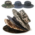 Camouflage Boonie Men Hat Tactical US Army Bucket Hats Military Multicam Panama Summer Cap Hunting Hiking Outdoor Camo Sun Caps. 