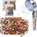 Head Replacement Beads Filter Energy Anion Mineralized Negative Ions Ceramic Balls Water Purification Stones for Shower. 