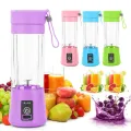 Portable Electric Blender USB Rechargeable Juicer Fruit Smoothie Maker Handheld Mini Travel Handy Fruit Juicer Stainless Steel Blade for Sports, Travel, Gym Blender for Shake Blender Shaker. 
