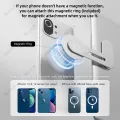 HXSJ Magnetic Phone Holder for Laptop, Adjustable Desktop Monitor Laptop Phone Side Mount,Foldable Computer Monitor Expansion Bracket. 