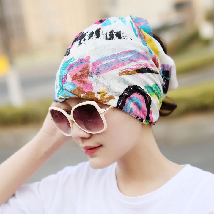 Summer%20Sun%20Protection%20Scarf%20and%20Hat%20Dual-Use%20Outdoor%20Leisure%20Thin%20Magic%20Headband%20Sports%20Riding%20Sleeve%20Cap%20Women%20-%20Image%202