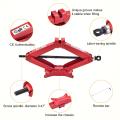 Lifting Jack 2 Ton Manual Steel Scissor Jack Car Repairing Tool. 