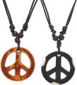 Chain / Peace Sign Pendant with Rope Chain /Fashion Necklace Chain with Pendant for Men. 