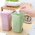 Mini Desktop Cat Litter Trash Small Tabletop Trashbox Desk Portable Trash Can. 