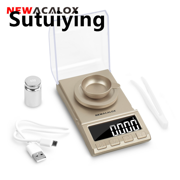 Sutuiying NEWACALOX 0.001g Precision Digital Jewelry Scale 50g/100g ...