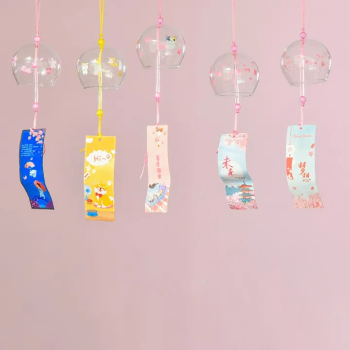 1pc%201pc%20Creative%20Japan%20Style%20Hibiscus%20Decor%20Pattern%20Glass%20Hanging%20Wind%20Chime%20-%20Image%204