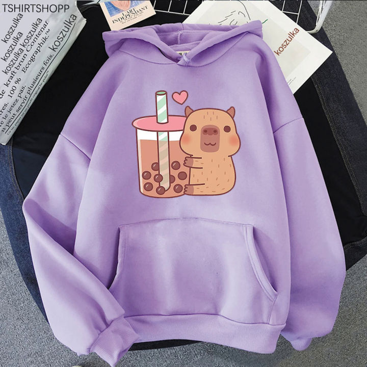 Capybara%20Bubble%20Tea%20Hoodie%20Women%20Aesthetic%20Graphic%20Kawaii%20Hoodies%20Unisex%20Autumn%20Winter%20Funny%20Harajuku%20Pullover%20Sweatshirts%20Hoody%20-%20Image%205