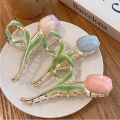 Dincior Ins Girl New 2023 Gentle Tulip Hair Clip Enamel Hair Clips Hair Pin for Women Girls Hair Extension Clamp Hair Accessory. 